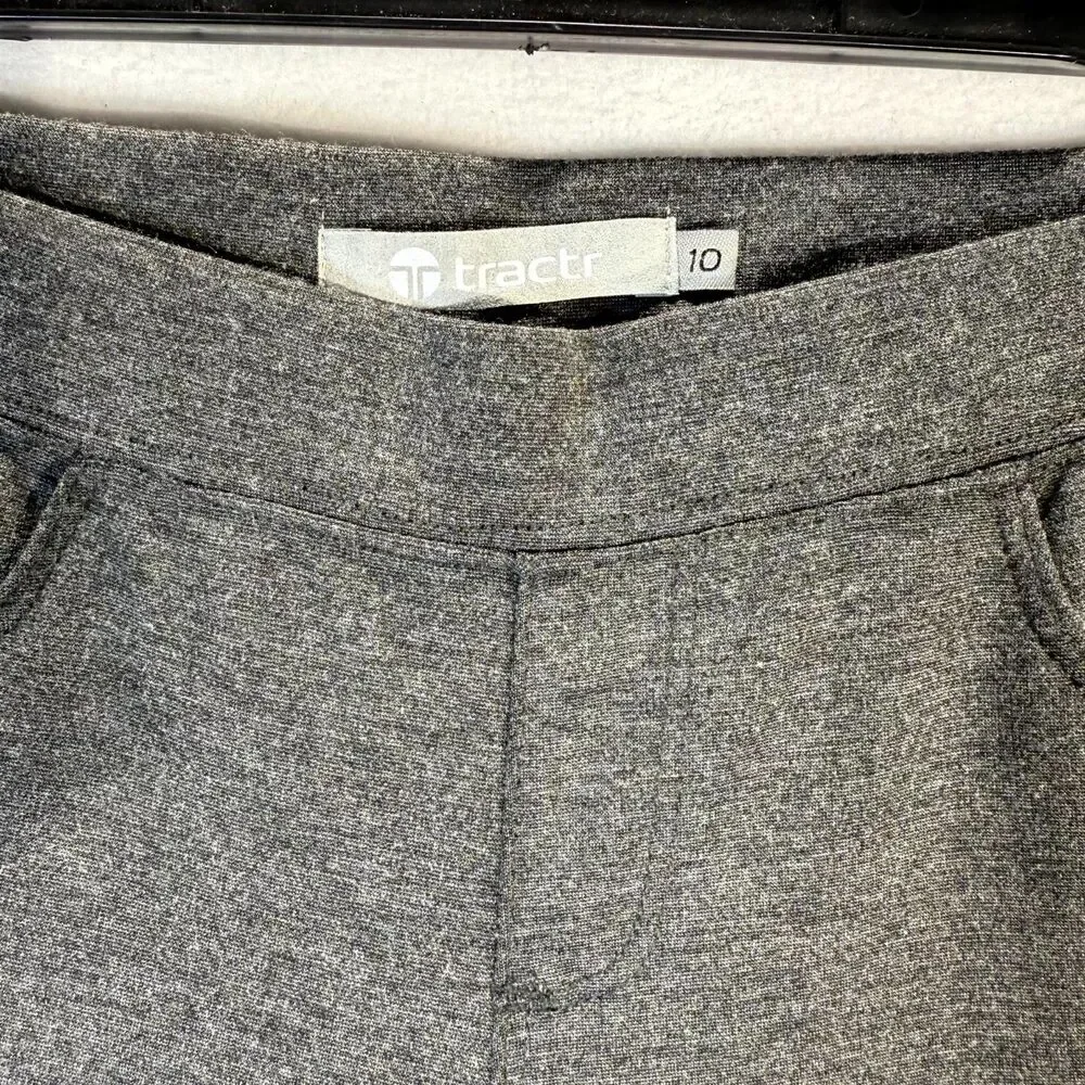 Tractr‎ $52 Women's Heather Gray Stretch Pants Size 10 NEW